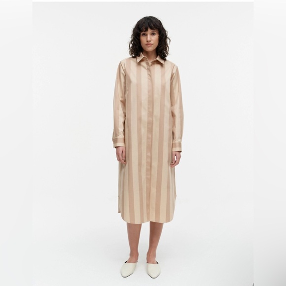 Marimekko Dresses & Skirts - Marimekko Askare Linja Cotton Shirt Dress